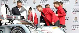 El Real Madrid prueba los Audi e-tron